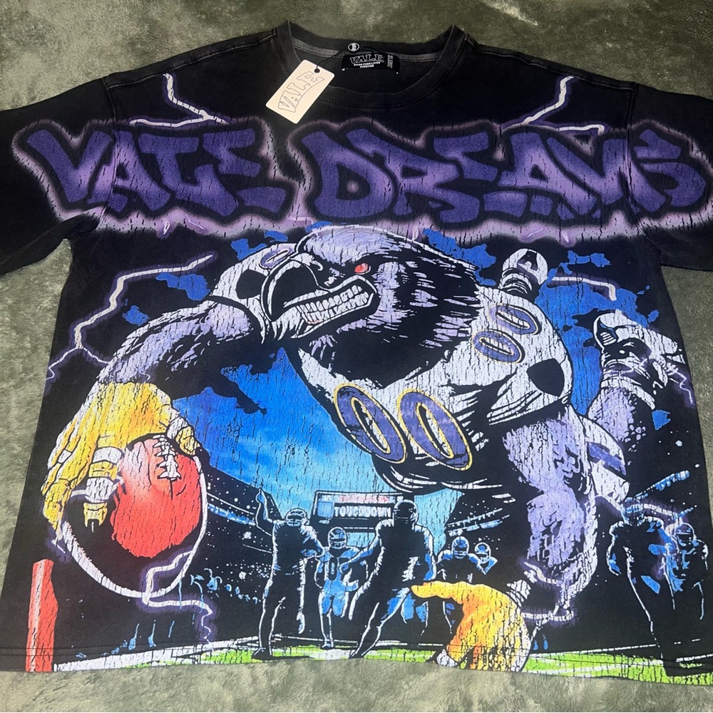 NEW VALE DREAMS FOREVER RAVENS BIG TEE Size XL
